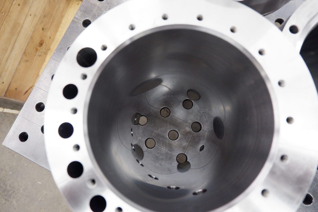 A custom fabricated part, ready for installation