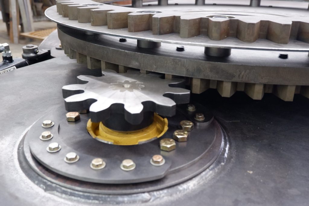 Large gears on a custom prototype.